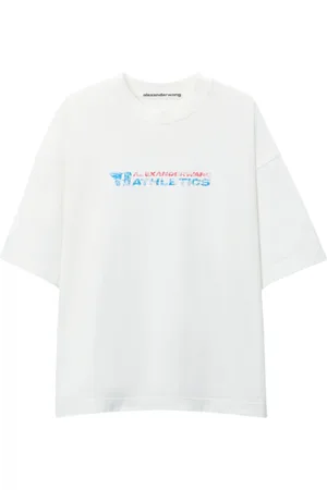 Alexander Wang Topp, Dam, S, Vit Jersey Kortärmad T-shirt