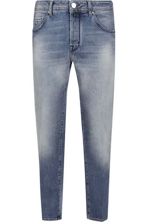 Jacob Cohen Jeans, Herr, W38, Denim, Slim Fit Ljusblå Denim Jeans