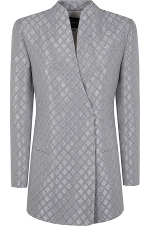 Giorgio Armani Jacka, Dam, S, Geometrisk Jacquard Paljettjacka