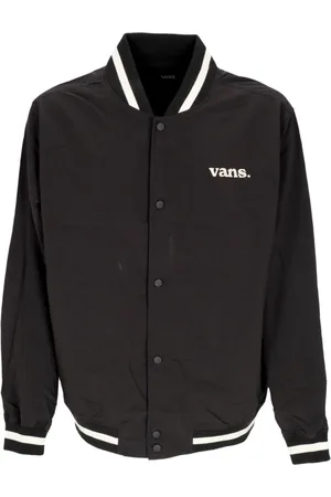 Vans Jacka, Herr, M, Nylon, Svart Varsity Jacka Lätt Ofodrad