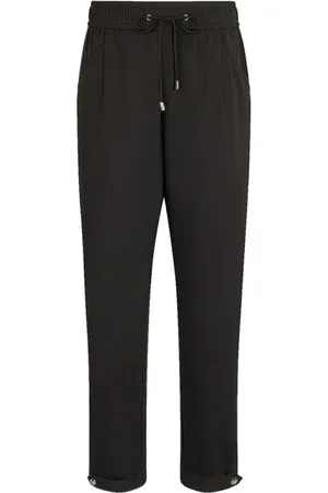 Liu Jo Byxor, Dam, XL, Bomull, Svarta Eleganta Byxor Modern Stil