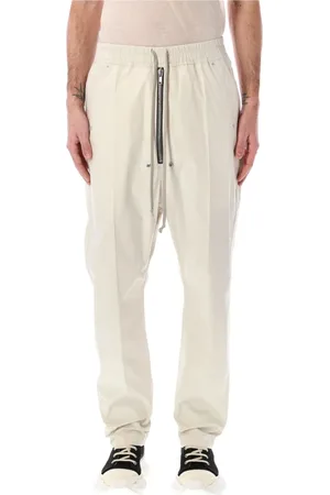 Rick Owens Byxor, Herr, M, Bomull, Vita Bomullsblandning Dinge Byxor
