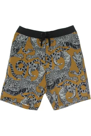 Element Shorts, Herr, W28, Polyester, Guld Ripstop Shorts med Dragsko och Fickor