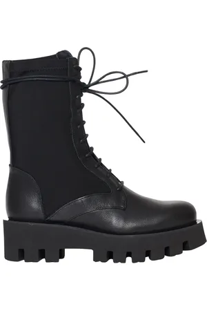 Paloma Barceló Skor, Dam, 40 EU, Läder, Svarta Läder Ankelboots Höjer Stil