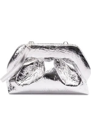 THEMOIRÈ Väska, Dam, ONE Size, Silver Crossbody-väska med Veckdetaljer