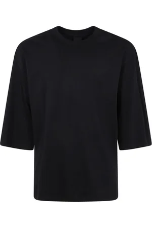 THOM KROM Topp, Herr, S, Svart Drop Skulder Tonal Sömn T-shirt