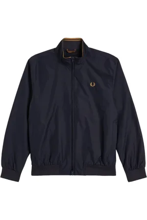 Fred Perry Jacka, Herr, XL, Nylon, Blå Sportig Nylonjacka Brentham-stil