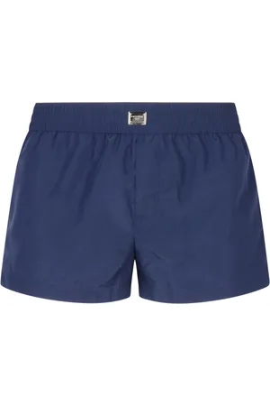Dolce & Gabbana Badkläder, Herr, L, Läder, Blått Havkläder Boxershorts