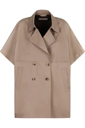 HERNO Kappa, Dam, 2Xs, Bomull, Bomull Revers Krage Trenchcoat