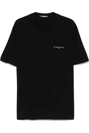 Ih Nom Uh Nit Topp, Herr, S, Bomull, Svart Bomull Logo Print T-shirt