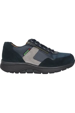 Mephisto Skor, Herr, 42 EU, Läder, Blå läderpromenad sneaker