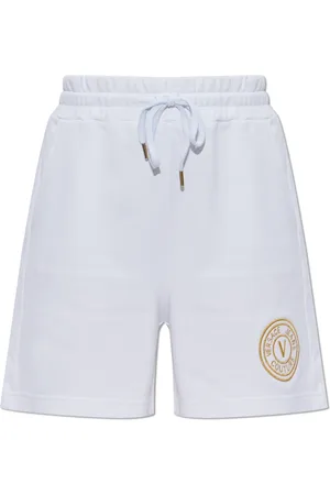 VERSACE Shorts, Dam, M, Bomull, Shorts med broderad logotyp