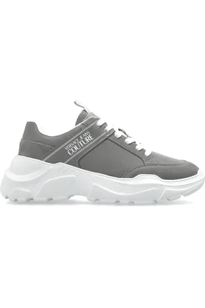 VERSACE Skor, Herr, 44 EU, Läder, Sneakers med tryckt logotyp