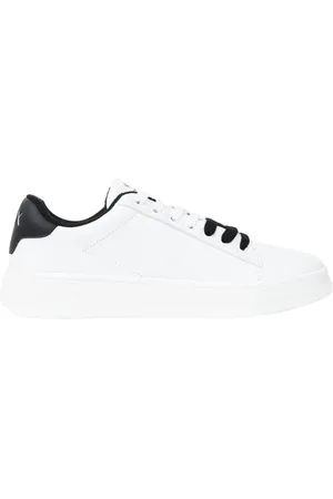 Armani Exchange Skor, Herr, 43 EU, Läder, Vita Läder Sneakers