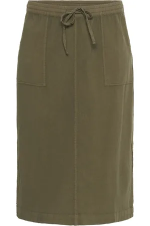 Kaffe Kjol, Dam, 4Xl, Bomull, Liah Kjol Grape Leaf