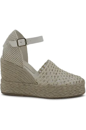 Paloma Barceló Skor, Dam, 39 EU, Vita kil sandaler med Zeppa