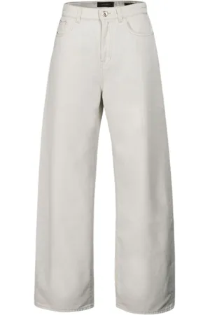 MOORER Jeans, Dam, W27, Bomull, Blanche-43 Ecru