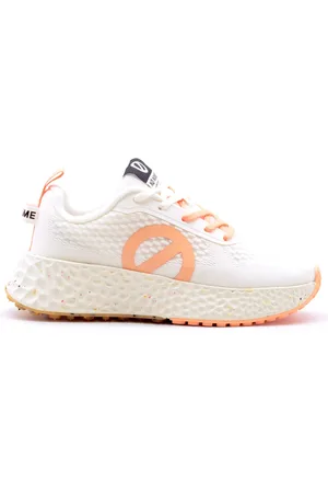 No Name Skor, Dam, 38 EU, Polyester, Vita Väderbeständiga Polyester Sneakers