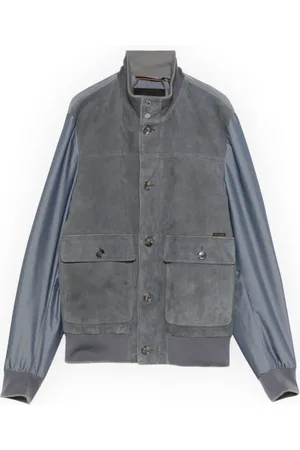 MOORER Jacka, Herr, L, Stilig Jacka med Kant-Kmu Design