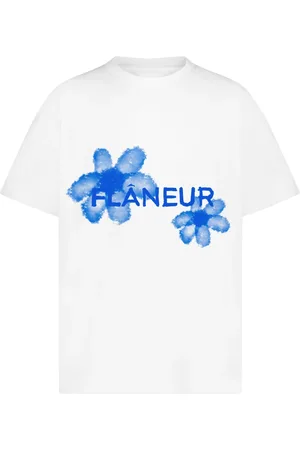 FLÂNEUR Flâneur, Topp, Herr, M, Vattenfärg Blommig T-shirt