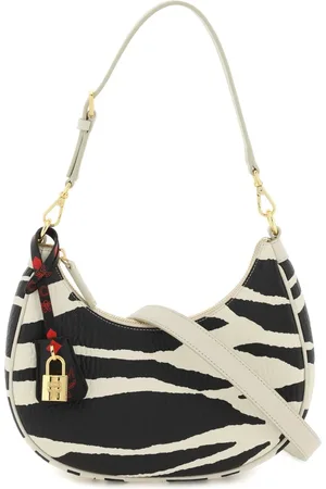 MCM Väska, Dam, ONE Size, Läder, Zebra Print Läder Mini Hobo Väska