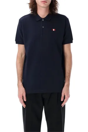 Bally Topp, Herr, 2Xl, Bomull, Navy Polo Shirt med Broderier