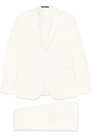 corneliani Kostym, Herr, XL, Vitt kostym för män