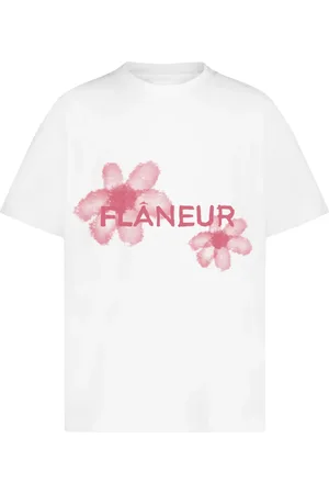 FLÂNEUR Flâneur, Topp, Herr, S, Akvarell Blommig Vit Skjorta