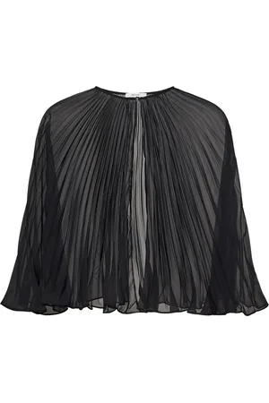 Nensi Dojaka Blusar & Skjortor , Dam, M, Polyester, Svart jacka för moderna kvinnor