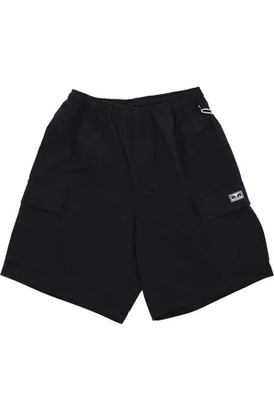 Obey Shorts, Herr, M, Bomull, Svarta Ripstop Cargo Shorts med Fickor