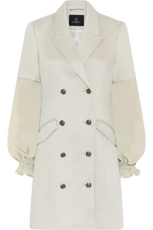 Bruuns Bazaar Kappa, Dam, L, Polyester, Elegant Dubbelknäppt Klänning