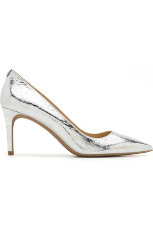 Michael Kors Skor, Dam, 36 EU, Läder, Pumps Alina Flex i läder med metallisk krackelerad effekt