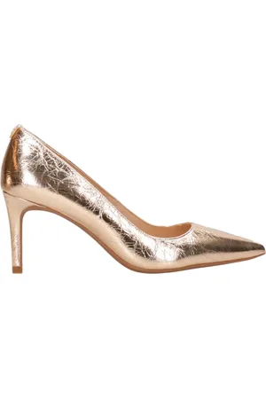 Michael Kors Skor, Dam, 36 EU, Läder, Eleganta pumps i metallisk läder