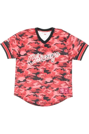 Mitchell & Ness Topp, Herr, M, NBA Camo V-ringad Lagfärgad Jacka