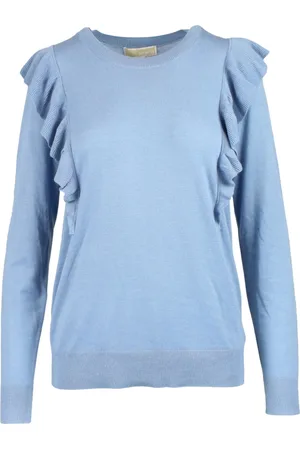 Michael Kors Stickade tröjor & koftor, Dam, L, Ärmlös Croppad Sweatshirt
