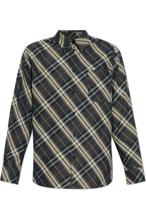 Burberry Skjorta, Herr, 2Xl, Bomull, Rutig skjorta
