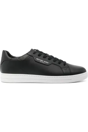 Michael Kors Skor, Herr, 41 EU, Läder, Svarta lädersneakers med mandelformad tå