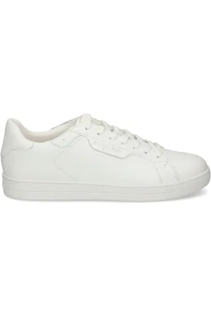 Michael Kors Skor, Herr, 41 1/2 EU, Läder, Vita lädersneakers