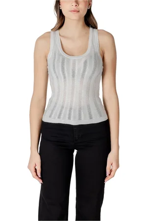 JACQUELINE DE YONG Topp, Dam, XS, Polyester, Randig Ärmlös Tank Top