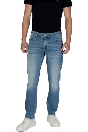 Guess Jeans, Herr, W36 L32, Blå Dragkedja Jeans Herr Vår/Sommar