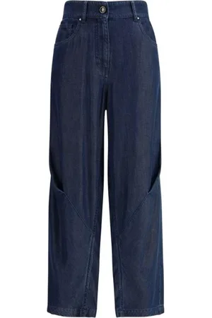 Giorgio Armani Jeans, Dam, M, Stiliga Wide Leg Jeans