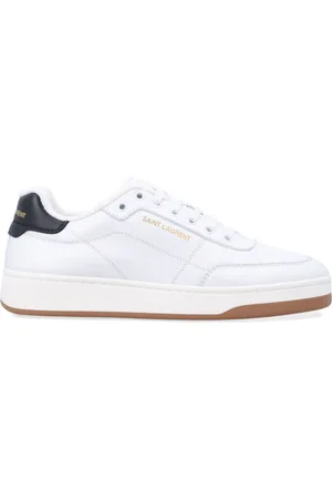 Saint Laurent Skor, Herr, 44 EU, Läder, Vita/svarta lädersneakers SL/61-stil