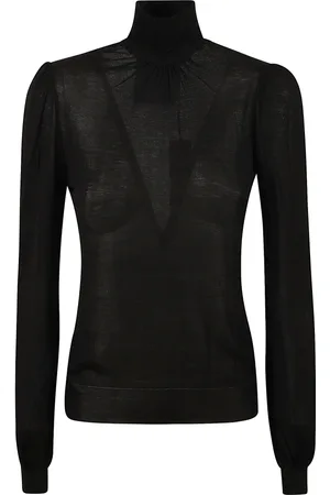 Moschino Stickade tröjor & koftor, Dam, M, Svart Tröja Maglia