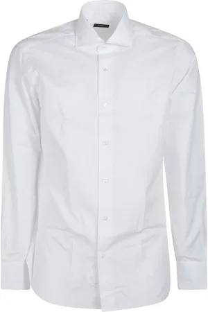 BARBA Skjorta, Herr, 4Xl, Stilren Långärmad Hals Skjorta