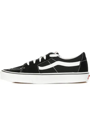 Vans Skor, Herr, 39 EU, Mocka, Svart lågtoppsneaker med gummerat logotyp