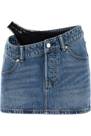 Alexander Wang Kjol, Dam, W25, Denim, Denim Minikjol