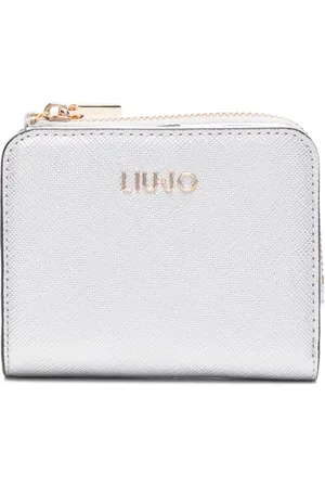Liu Jo Accessoarer, Dam, ONE Size, Silver-tone Bi-Fold Plånbok