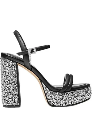 Michael Kors Skor, Dam, 37 1/2 EU, Läder, Plattformsandaler Laci Style
