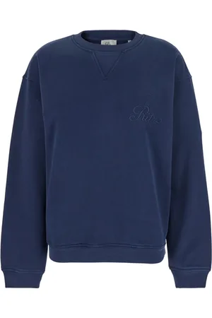 Frame Sweatshirts & Hoodies, Dam, M, Bomull, Paris Tröja med Logobrodyr