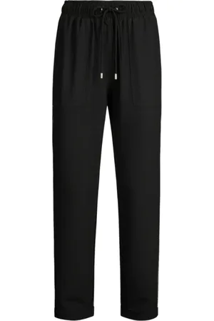 Liu Jo Byxor, Dam, L, Polyester, Högmidjade joggingbyxor med strass